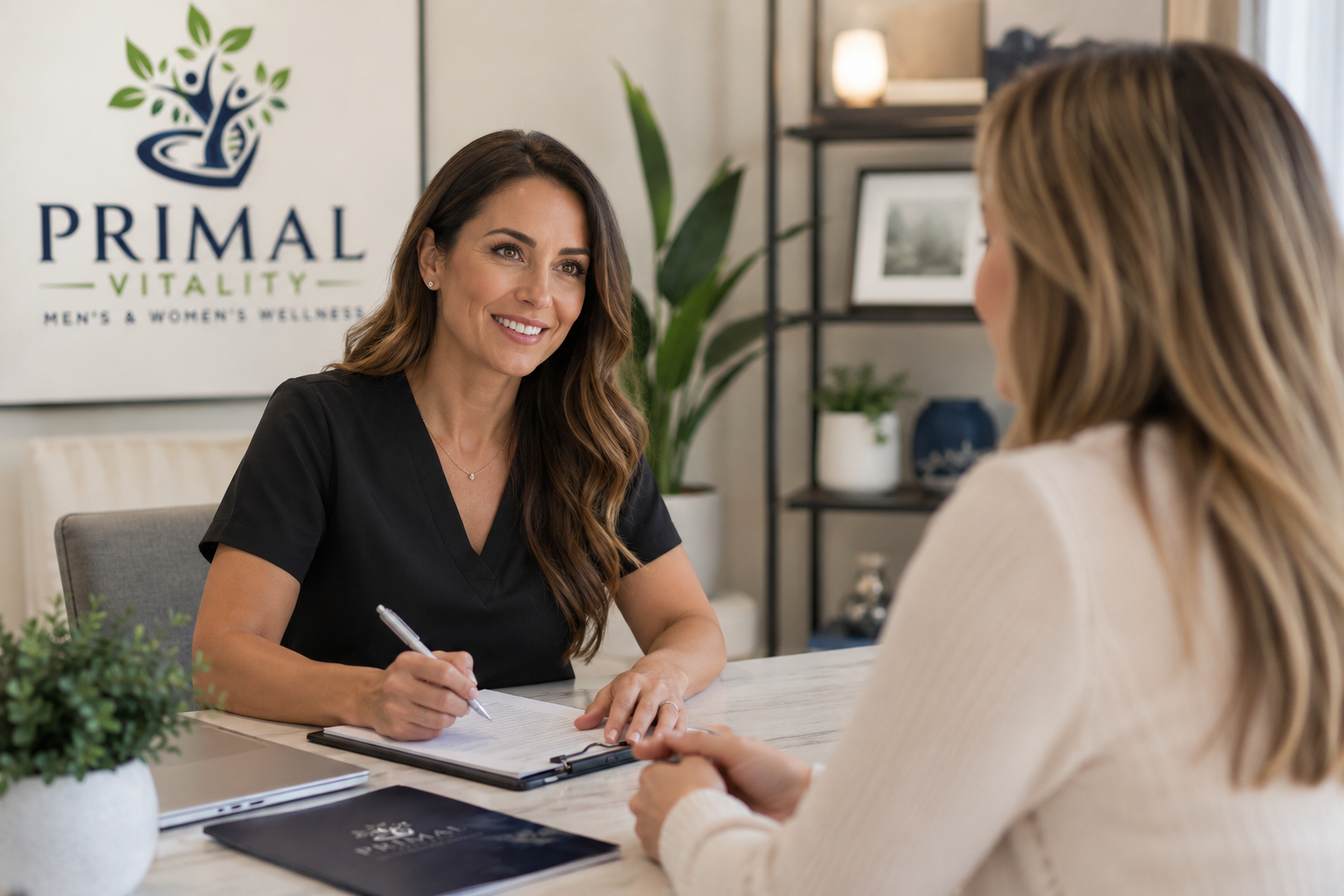 Private consultation at Primal Vitality