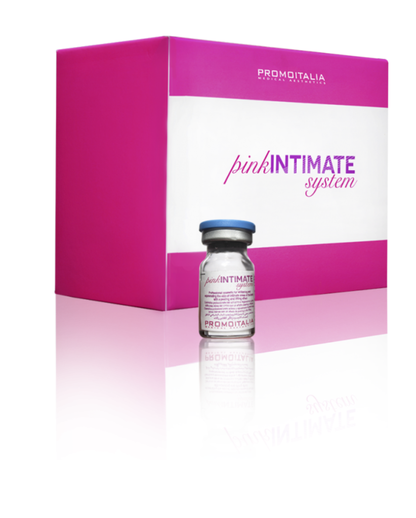 Pink Intimate System product box and vial