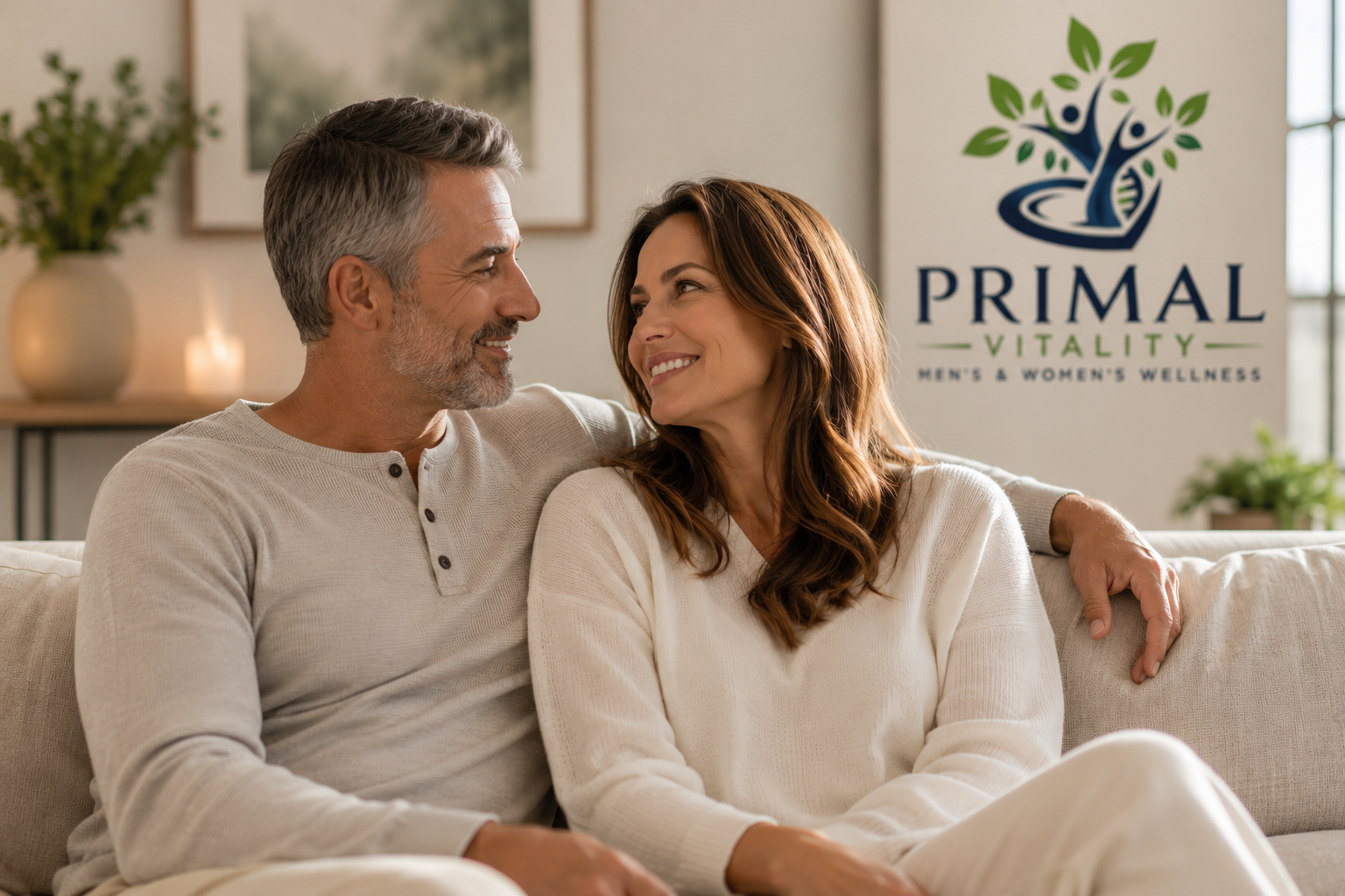 Confident couple representing connection and vitality