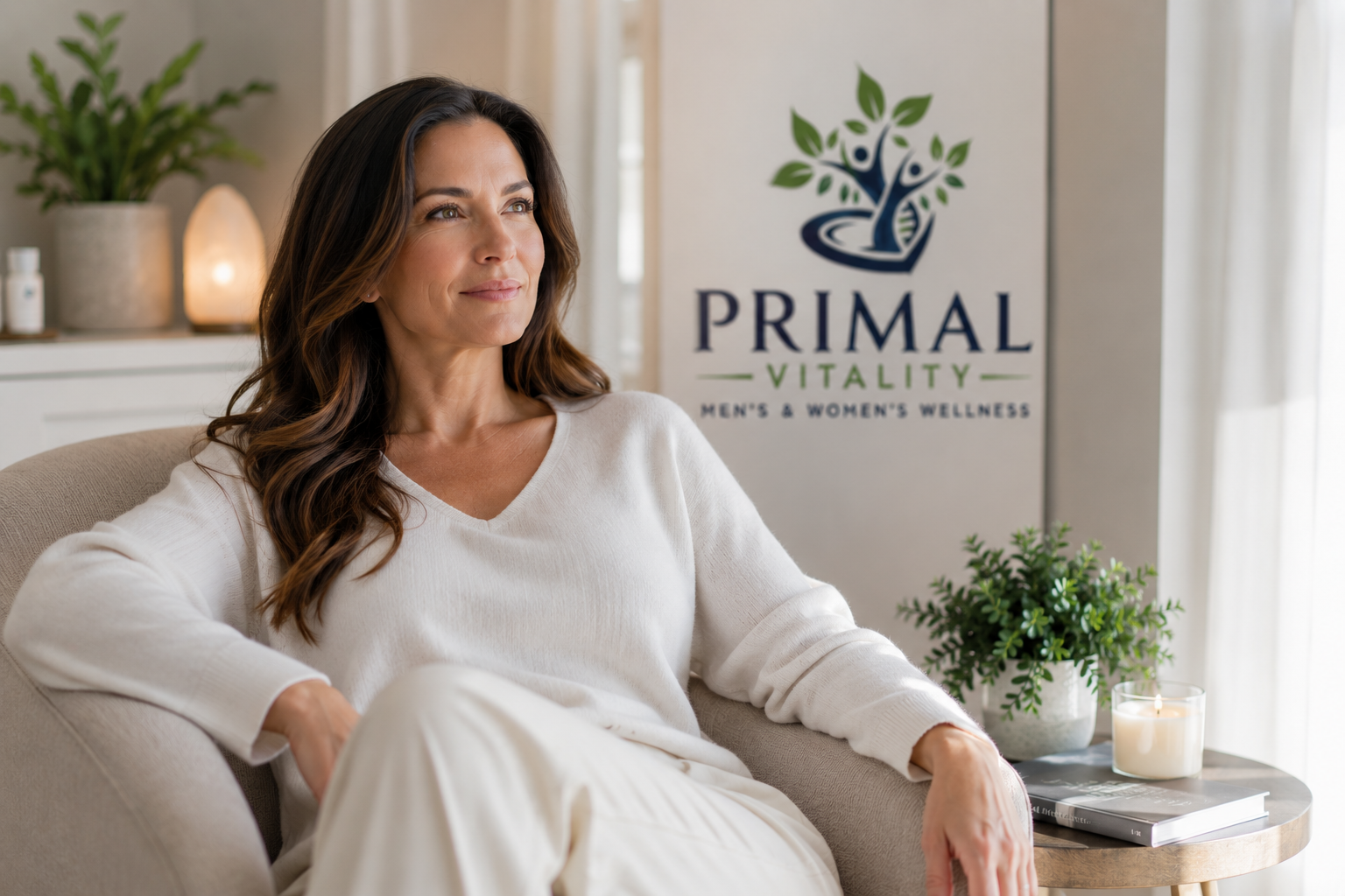 Confident woman representing women's vitality and wellness